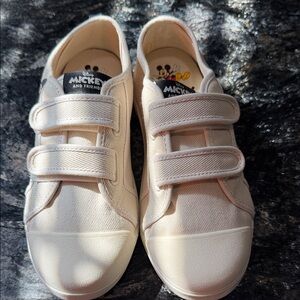 Zara Kids Cream Sneakers with Velcro